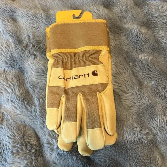 Carhartt Insulated Gloves Mens Large Brown Duck 3M Work Synthetic Leather NWT - Picture 2 of 3